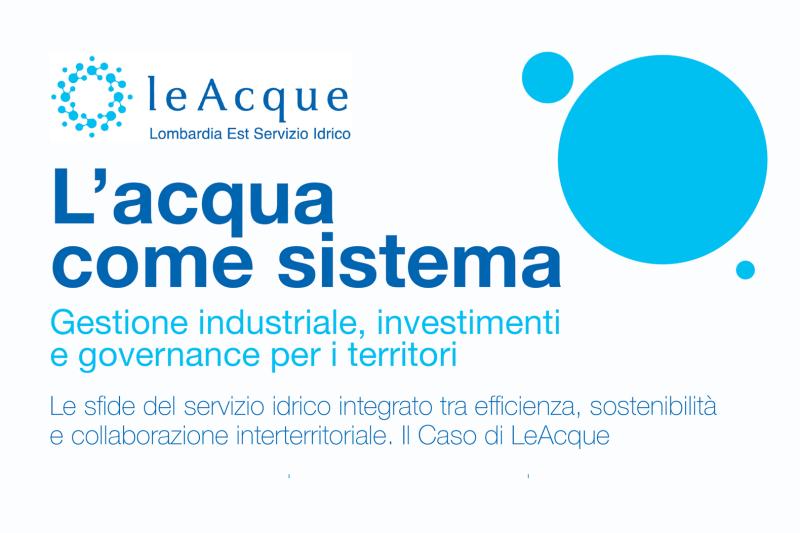 L'acqua come sistema